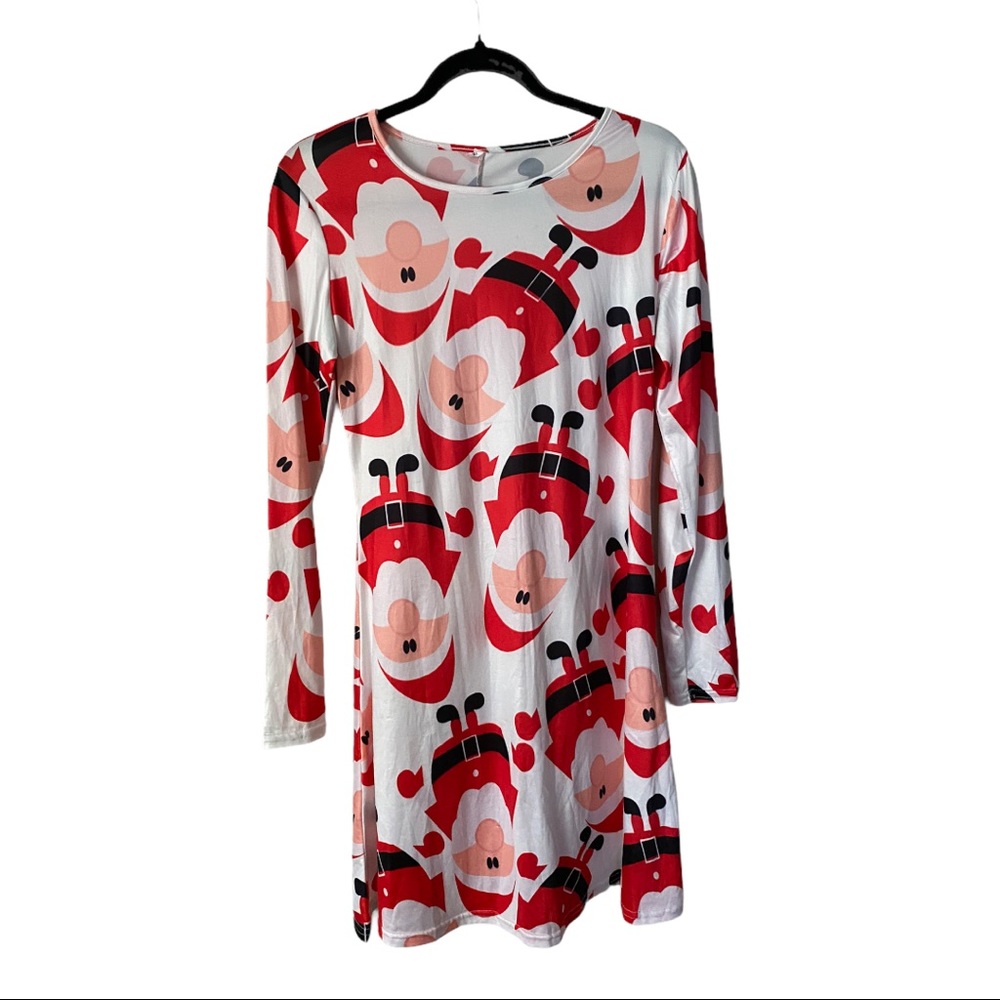 Santa Claus Print Christmas Dress 🎅 🤶🏼